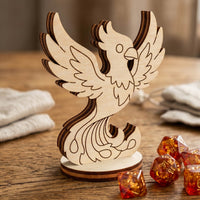 Phoenix Bird - Mythical Rebirth Flame Creature Tabletop Miniature - Glowforge