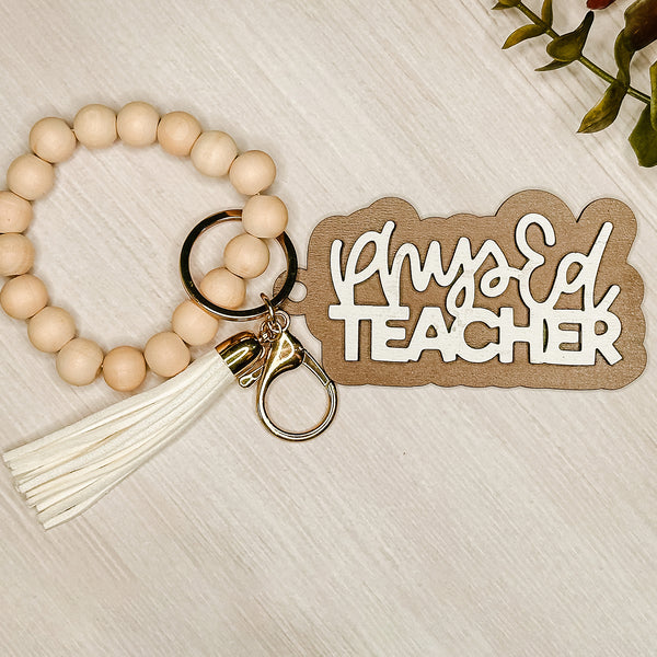 Phys Ed Teacher Layered Keychain – Glowforge Shop