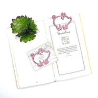 Pig Shaped Bookmark with Card Backer - Paperclip - Snack Bag Closure  - Glowforge