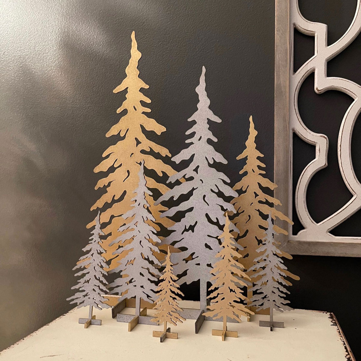 Pine Tree Shelf Sitters for 1/8" Material (Set of 6) - Glowforge