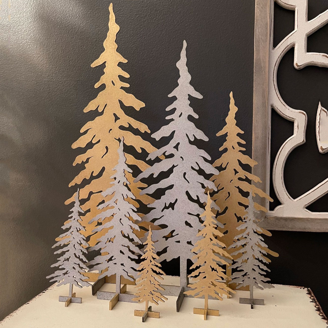 Pine Tree Shelf Sitters for 1/8" Material (Set of 6)
