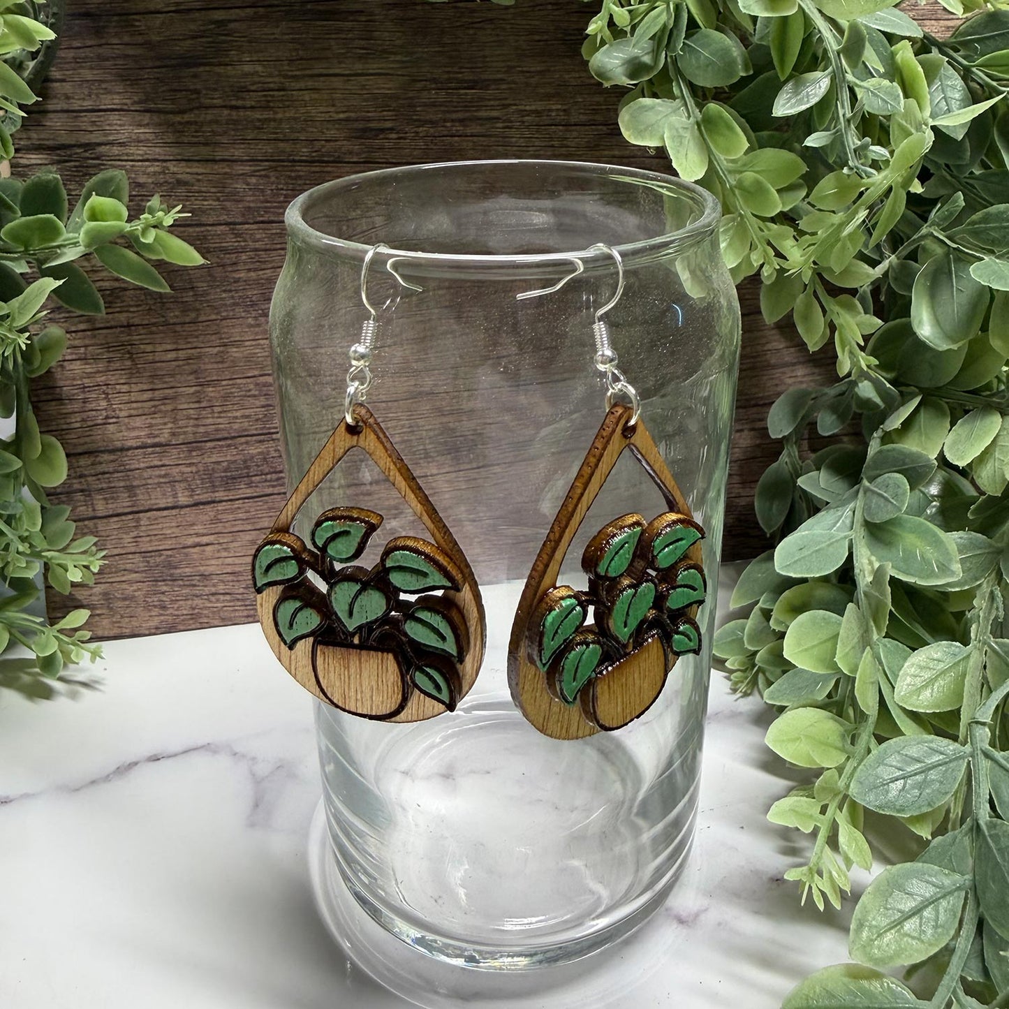 Plant Lover Dangle Earrings (Set of 2) - Glowforge