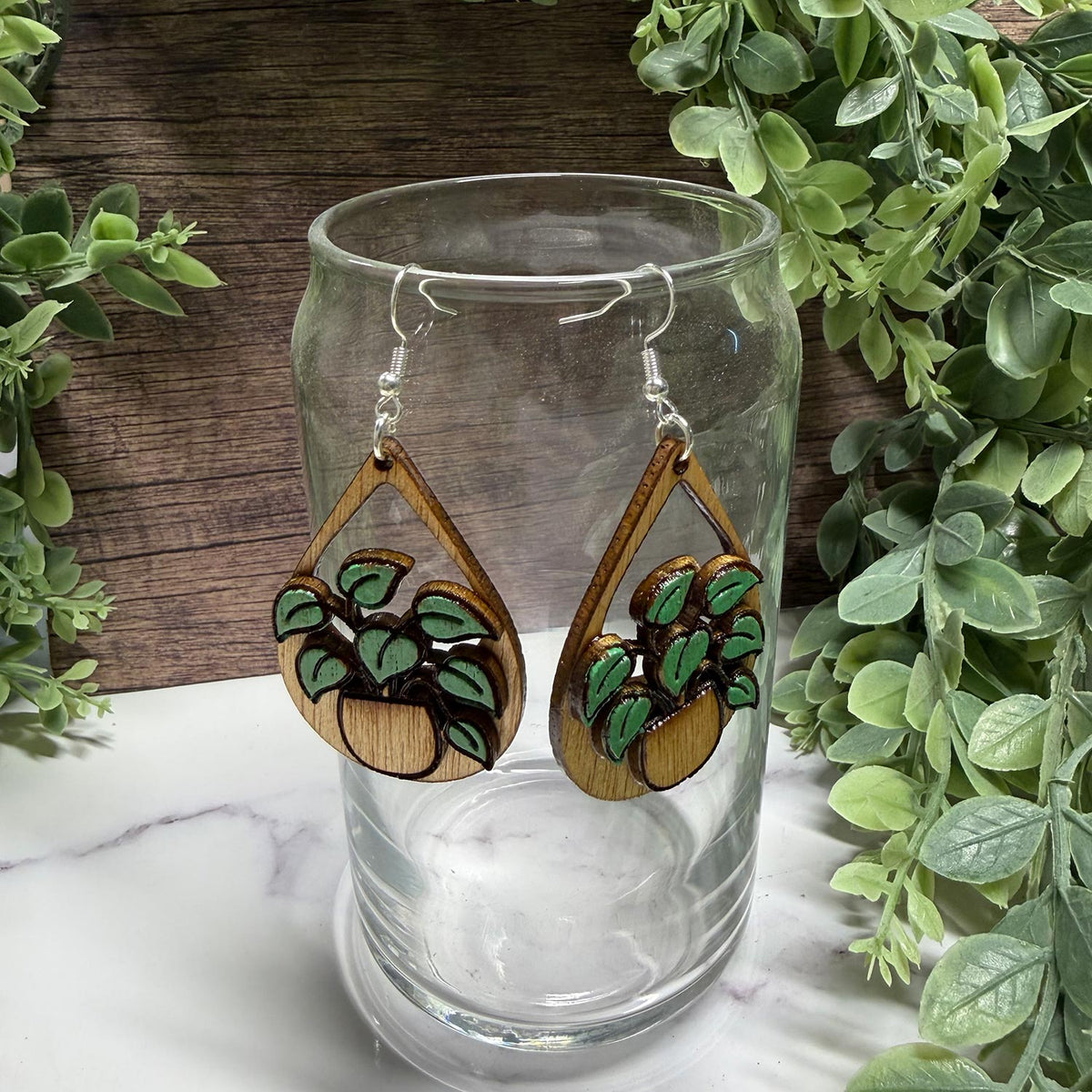 Plant Lover Dangle Earrings (Set of 2) - Glowforge
