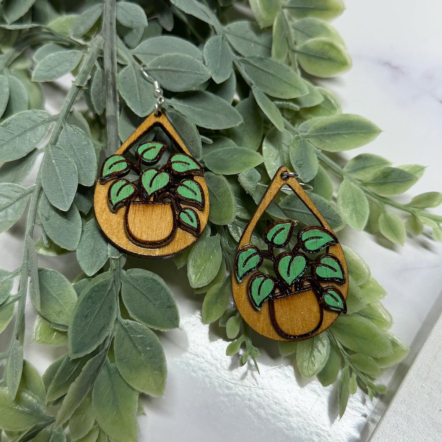 Plant Lover Dangle Earrings (Set of 2) - Glowforge