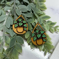 Plant Lover Dangle Earrings (Set of 2) - Glowforge