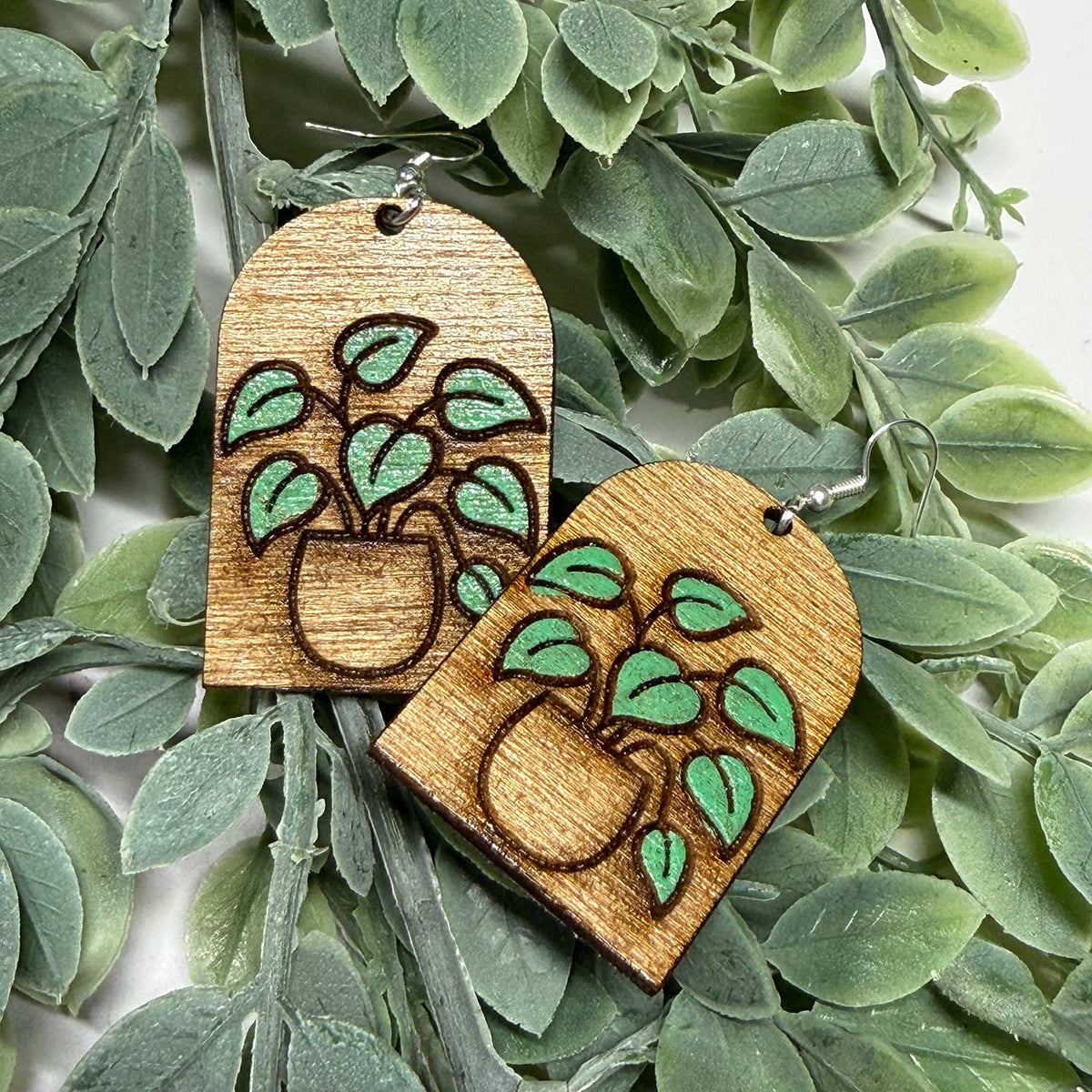 Plant Lover Dangle Earrings (Set of 2) - Glowforge
