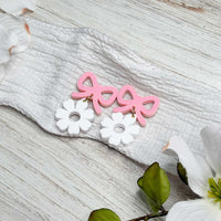 Playful Spring Bow and Daisy Earrings - Glowforge