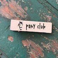Pony Club Leather Barrette - Glowforge