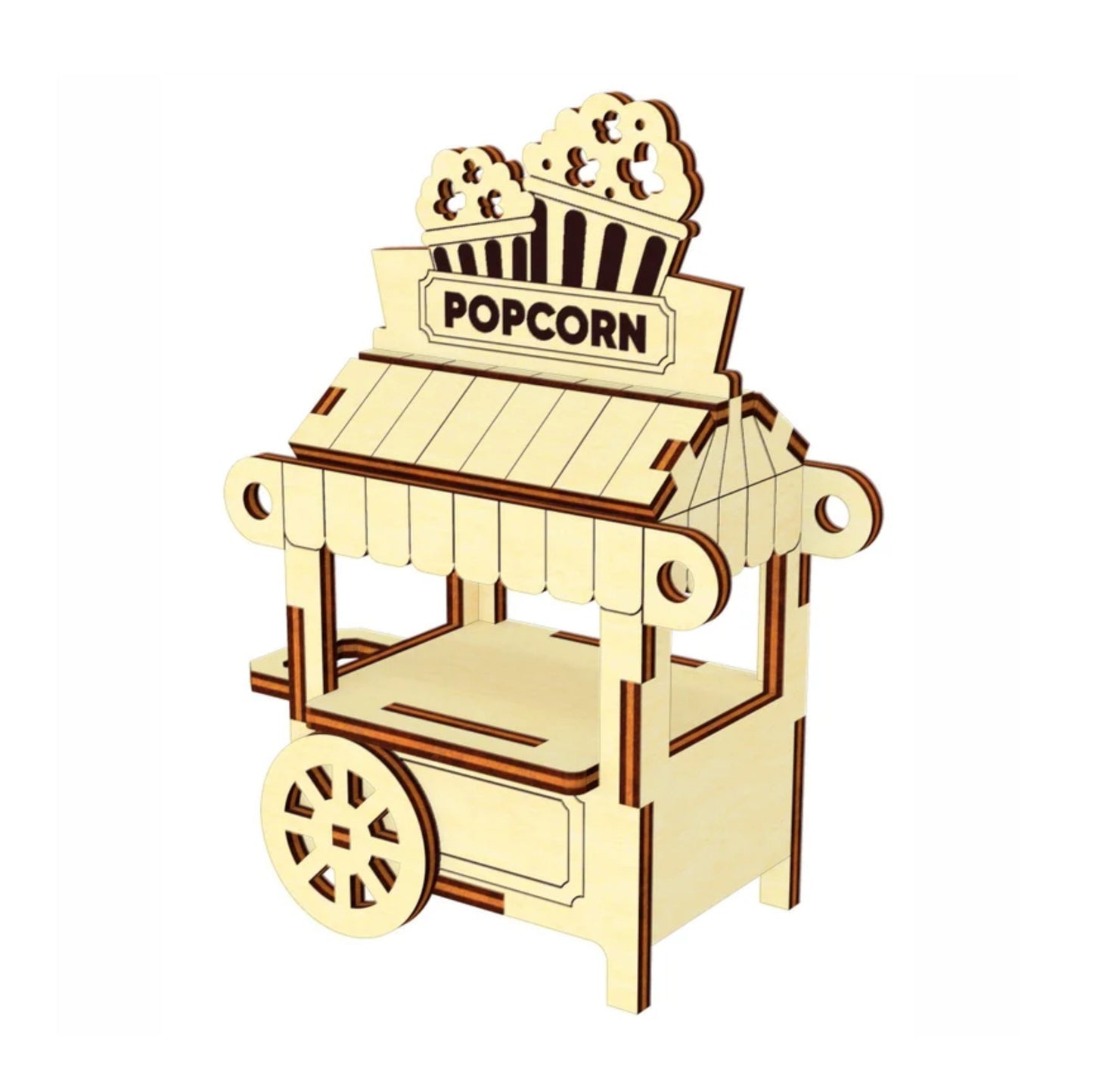 Miniature Popcorn Cart Ornament