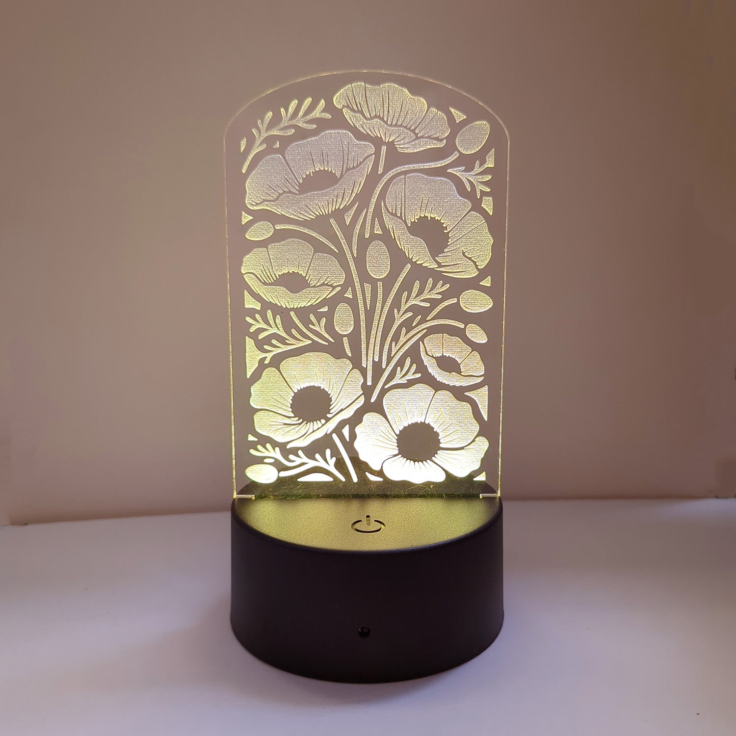 Led Poppy Base Poppies LED Nightlight Insert – Glowforge Shop