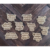 Positive Affirmation Keychains (Set of 10) - Glowforge