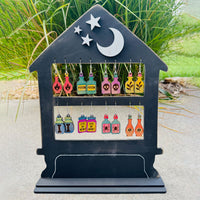 Potion Shelf Display Stand with Set of 8 Potion Earrings - Glowforge