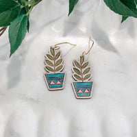 Potted Plant Earrings - Glowforge