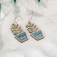 Potted Plant Earrings - Glowforge