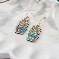 Potted Plant Earrings - Glowforge