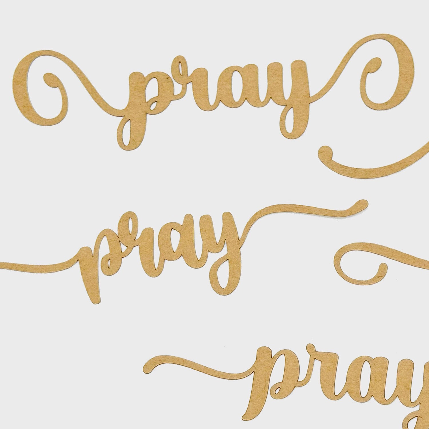 Pray in Script Fonts with Swashes (Set of 5) – Glowforge Shop