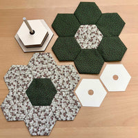 Precision English Paper Piecing Hexagon Kit: 1” & 1.5” Templates & Holder - Glowforge