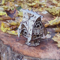 Whimsical Fairy Garden House - Cottage Miniature with Optional Plant Stake - Glowforge