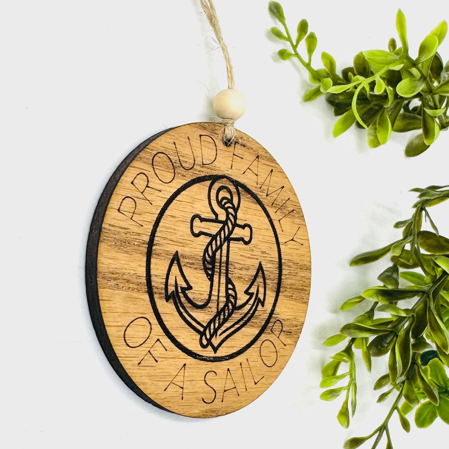 Proud Family of a Sailor Single-Layered Ornament - Glowforge