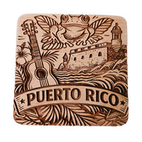 Puerto Rico Coaster Design - Glowforge