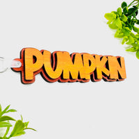 PUMPKIN Layered Word Keychain