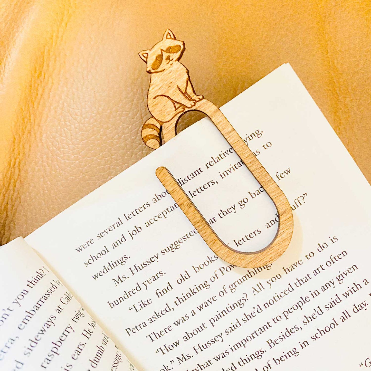 Raccoon Paperclip Bookmark - Glowforge