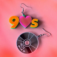 Rad 90s Mix CD Earrings - Glowforge