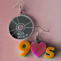 Rad 90s Mix CD Earrings - Glowforge