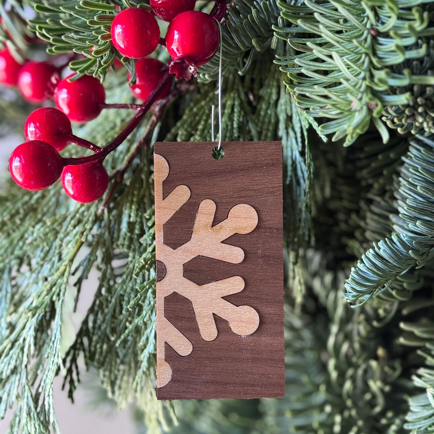 Rectangle Snowflake Ornament or Tag – Glowforge Shop