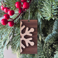Rectangle Snowflake Ornament or Tag - Glowforge