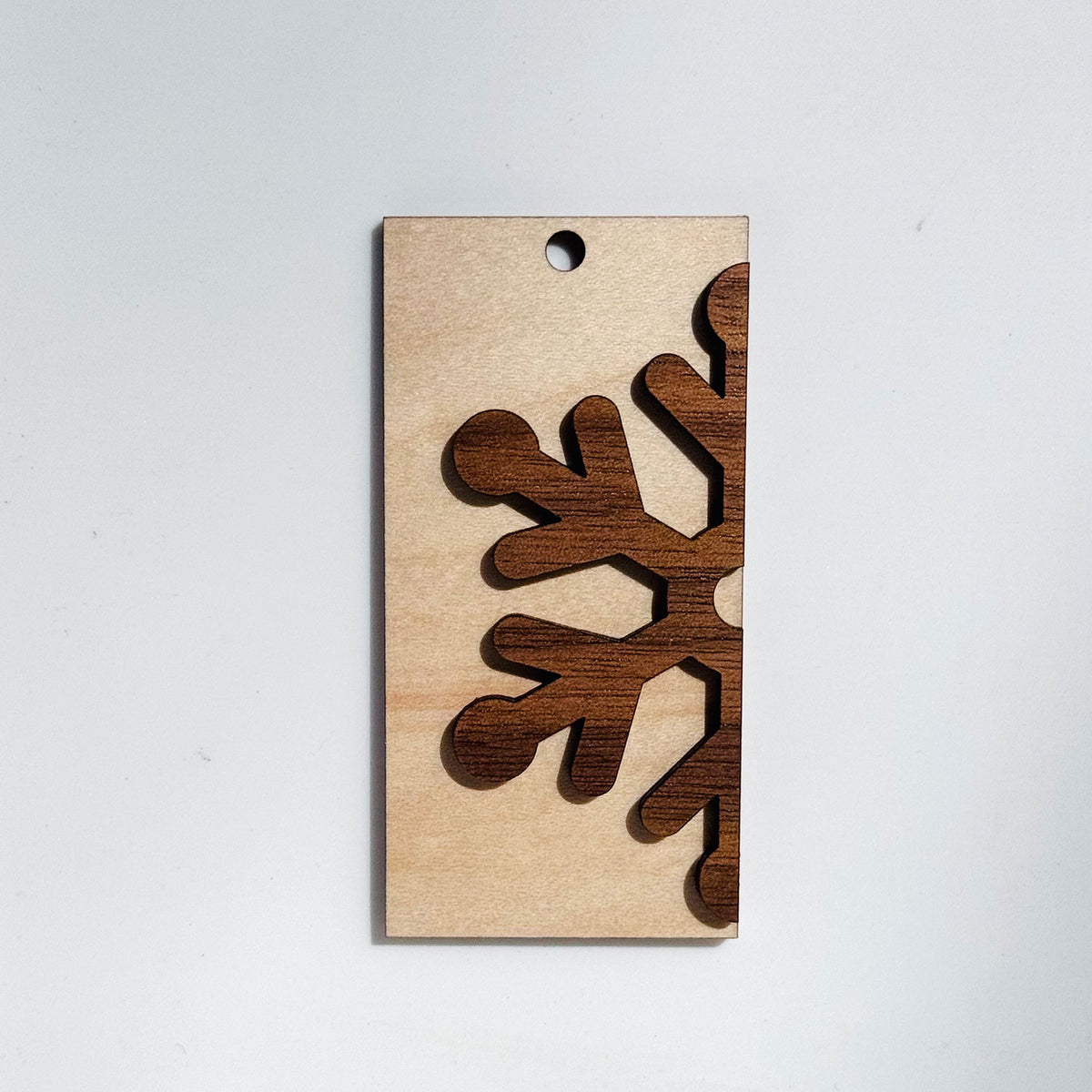 Rectangle Snowflake Ornament or Tag – Glowforge Shop