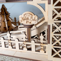 Reindeer Flight School - Whimsical Christmas Diorama with Santa's Helpers - Glowforge