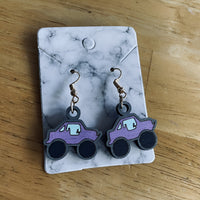 Remote Control Car RC Dangle Earrings - Glowforge