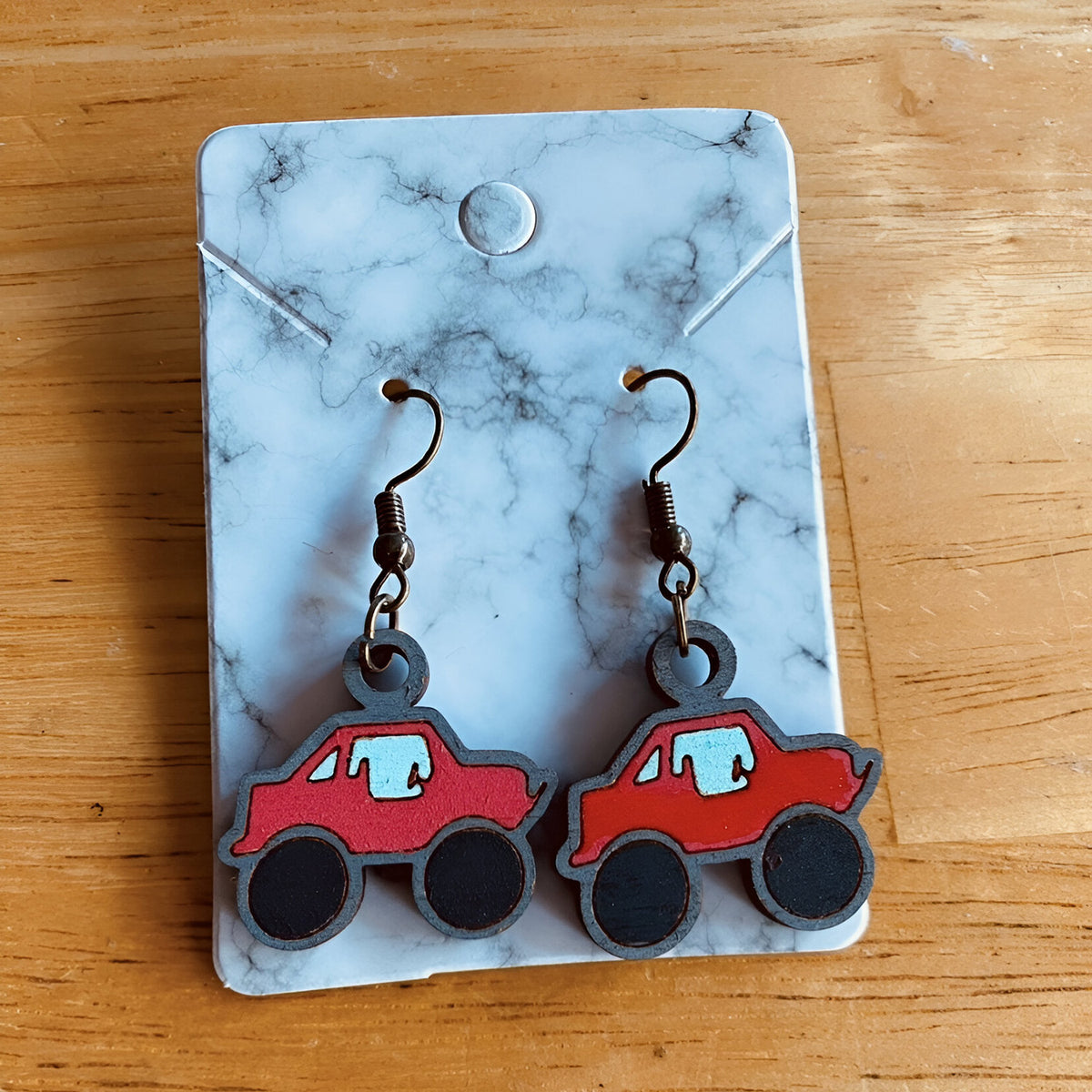 Remote Control Car RC Dangle Earrings - Glowforge