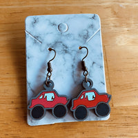 Remote Control Car RC Dangle Earrings - Glowforge