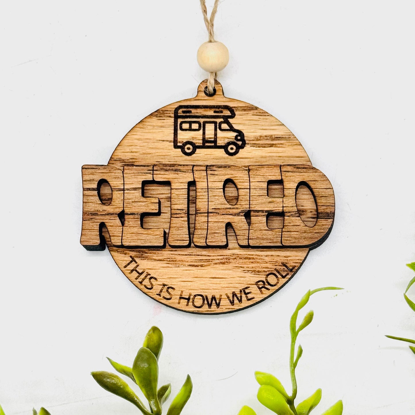 Retired This is How We Roll Car Charm Ornament - Glowforge