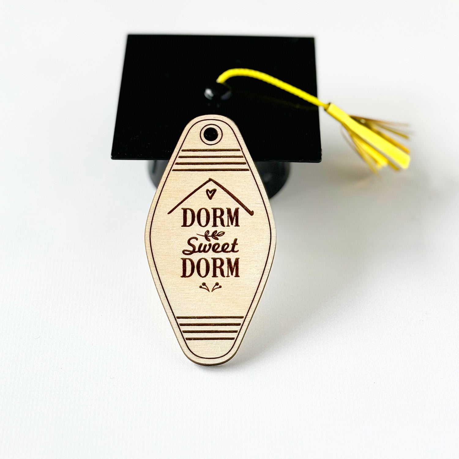Student Org Key Chain Retro Motel-style 'Dorm Sweet Dorm' Keychain for Students and Back-to ...