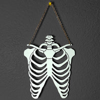 Ribcage Halloween Hanging Decor - Glowforge