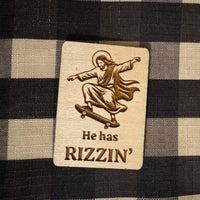"Rizzin" Keychain and Magnet Set - Glowforge