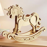 Rocking Unicorn – Whimsical Decorative Piece with Gentle Movement - Glowforge