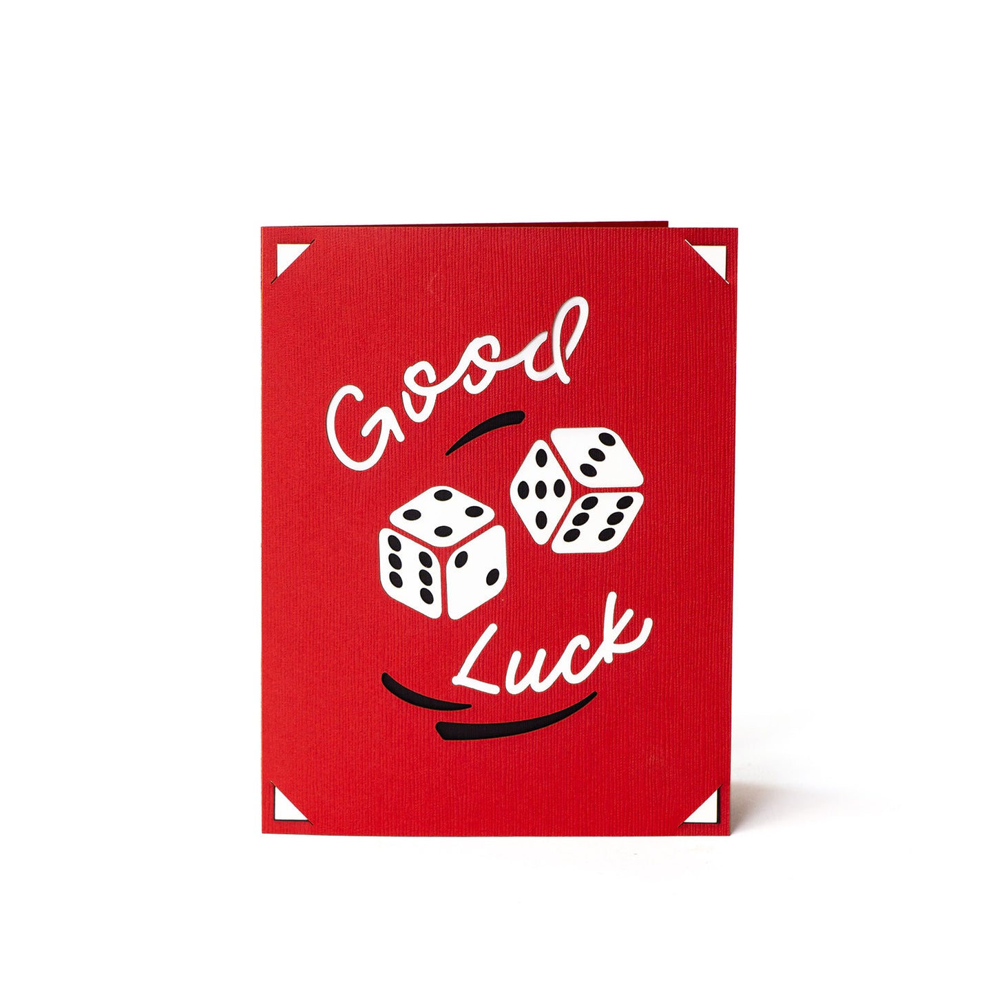 Rolling Dice "Good Luck" Greeting Card