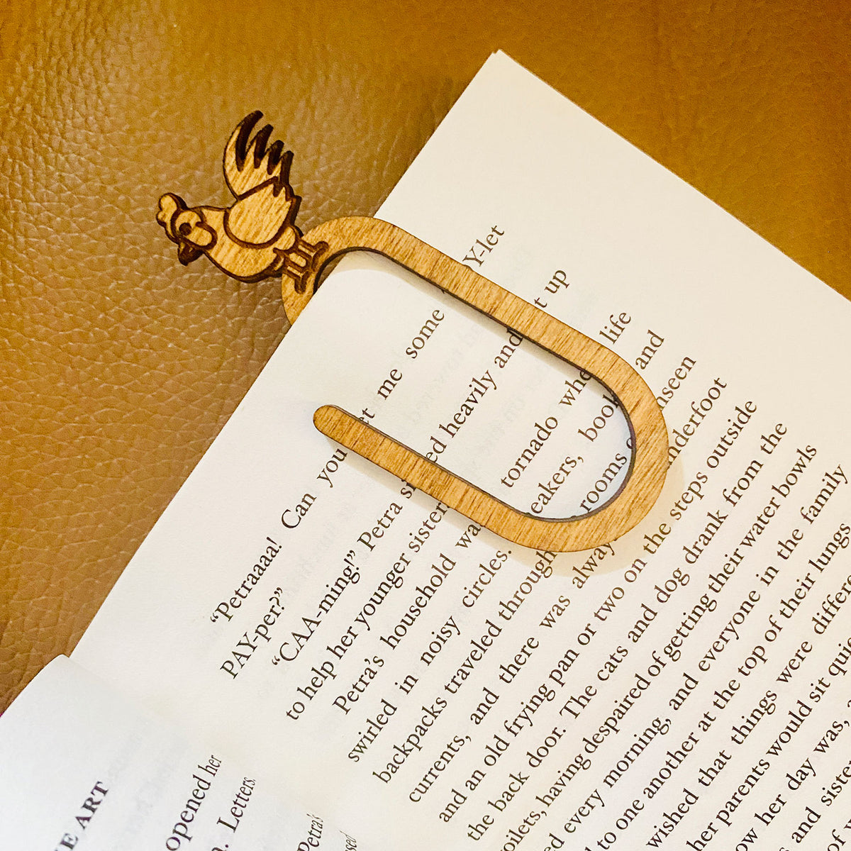 Rooster Paperclip Bookmark - Glowforge