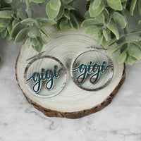 Round Gigi Earrings - Mother's Day Earrings - Glowforge