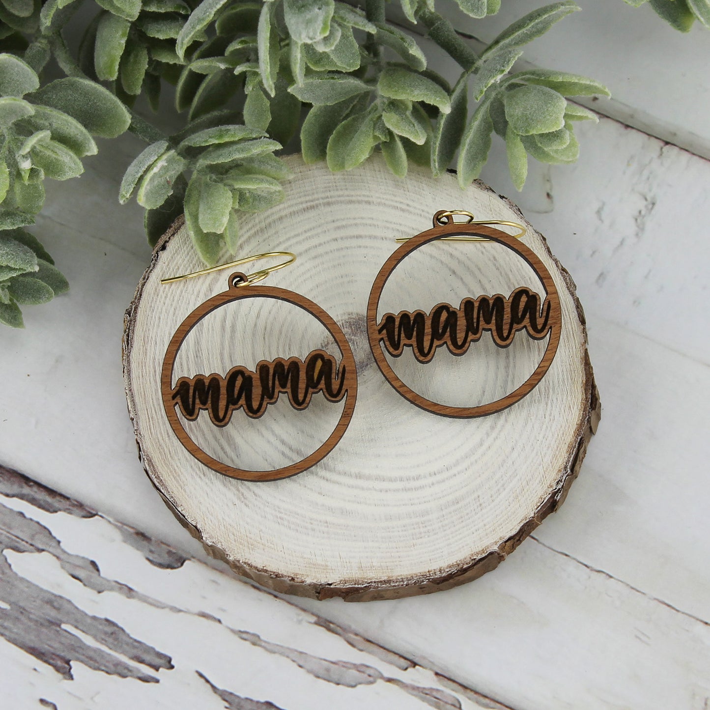 Round Mama Earrings - Mother's Day Earrings (Set of 2)