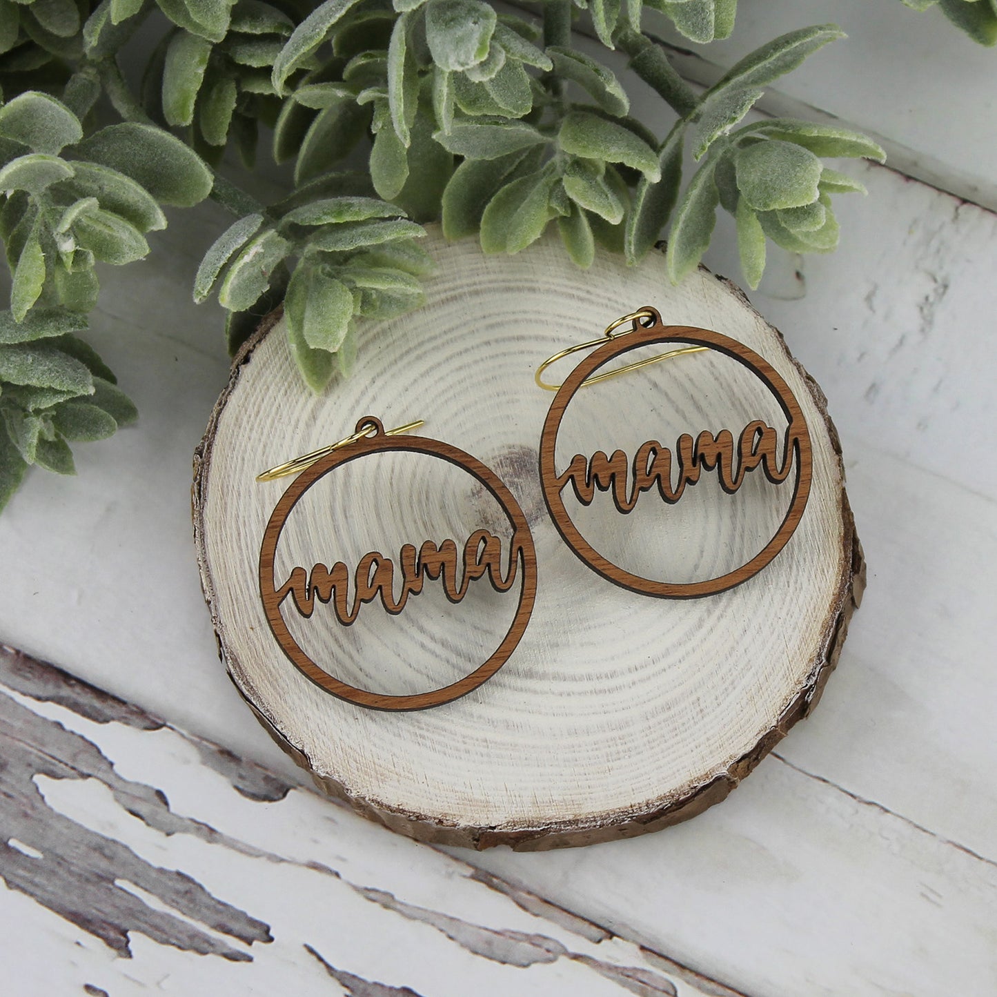 Round Mama Earrings - Mother's Day Earrings (Set of 2)