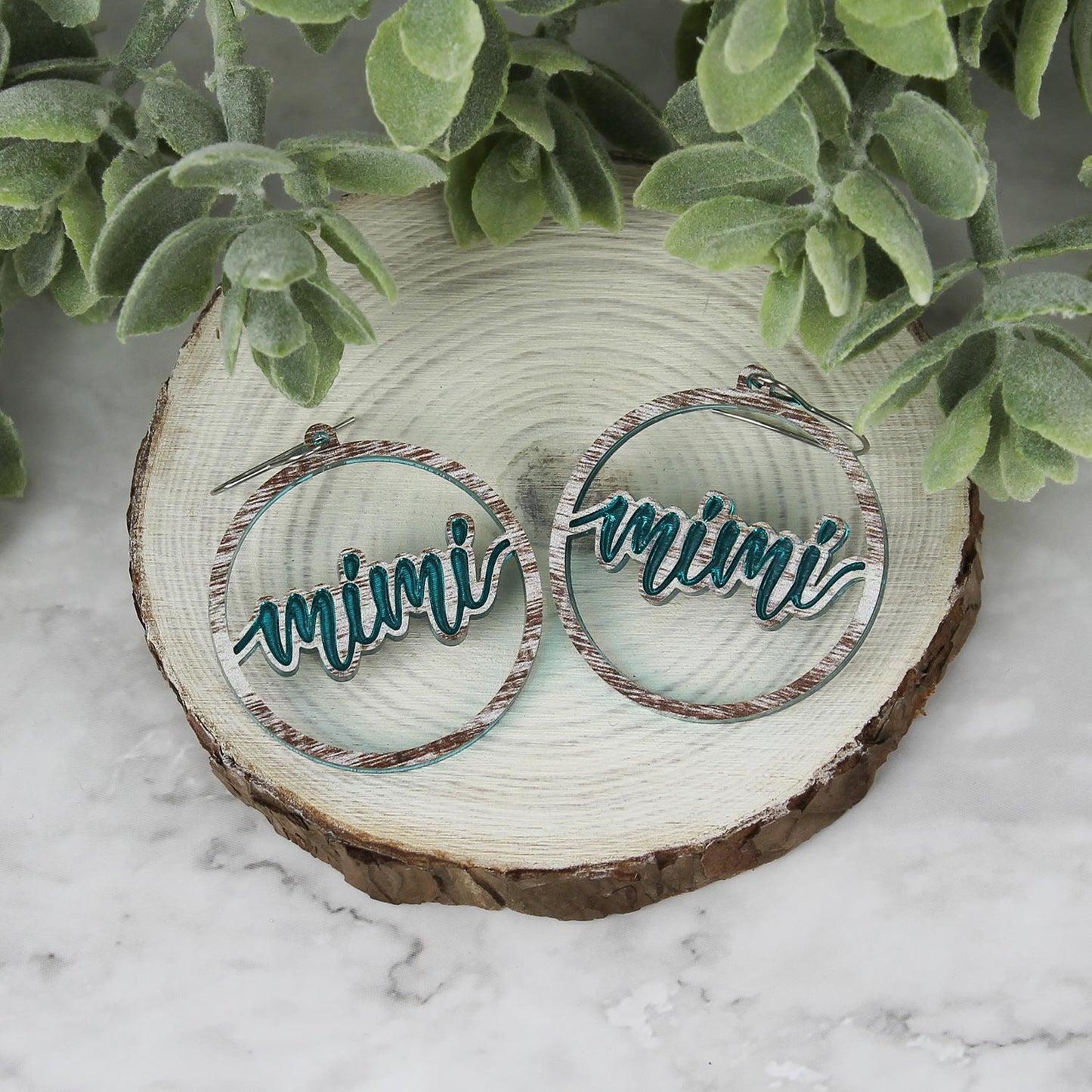 Round Mimi Earrings - Mother's Day Earrings - Glowforge