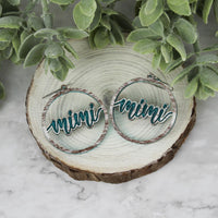 Round Mimi Earrings - Mother's Day Earrings - Glowforge