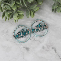 Round Mother Earrings - Mother's Day Earrings - Glowforge