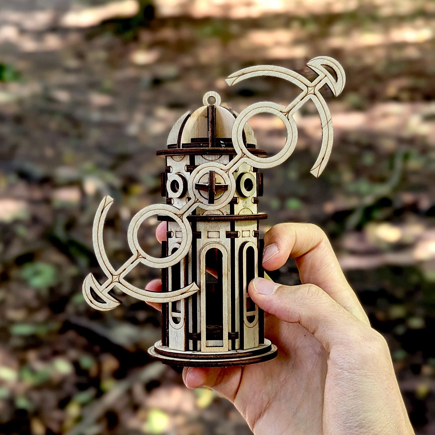 Round Shaped Windmill House with Rotating Screw – Glowforge Shop