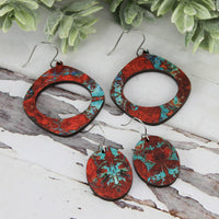 Rounded Diamond-Shaped Earrings with Oval Cutout - 2 in1 Design - Glowforge